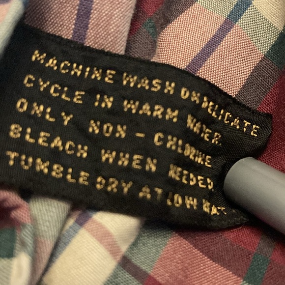 Eddie Bauer men’s large plaid casual button down shirt long sleeve classic - Picture 6 of 10